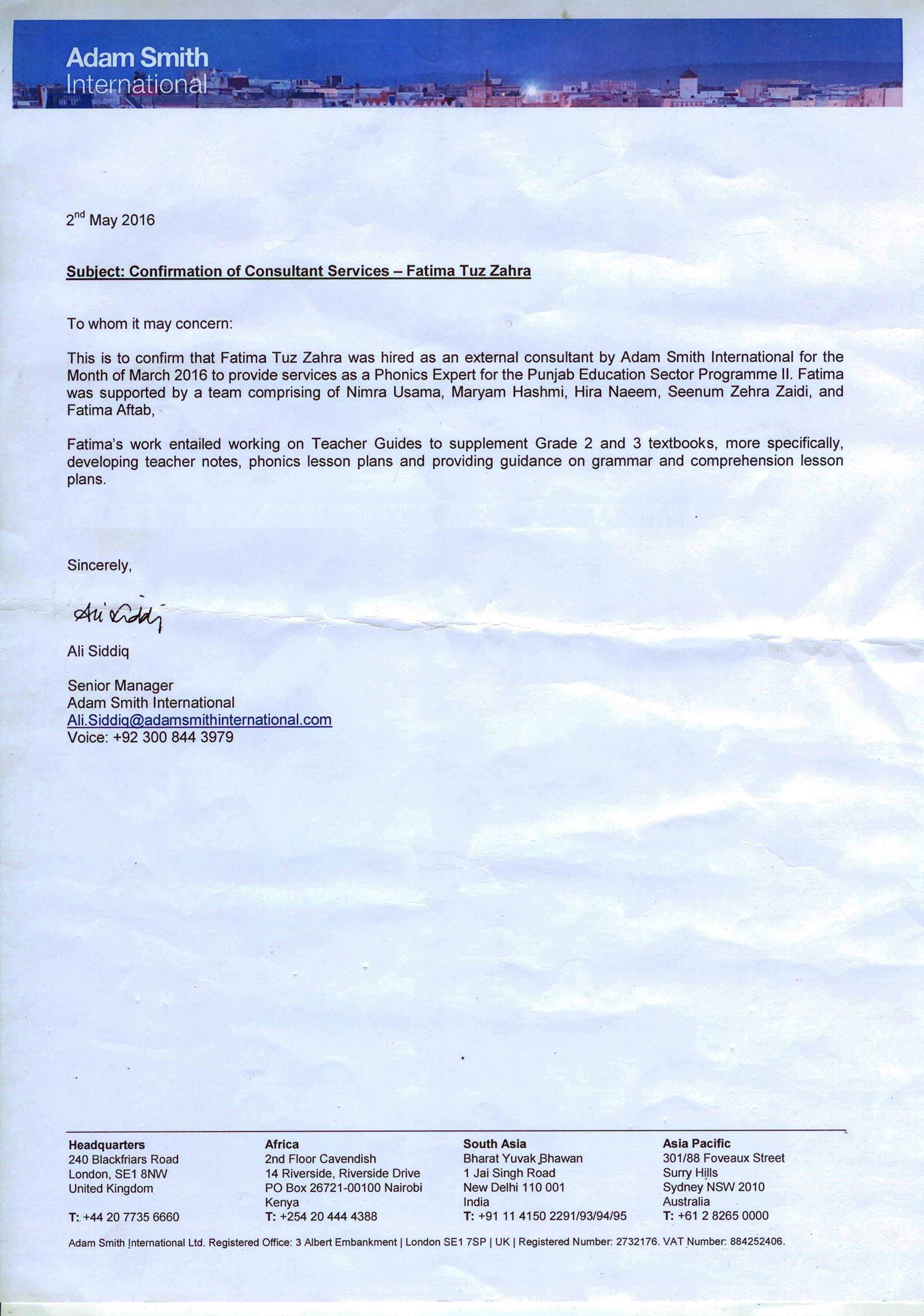 Official letter