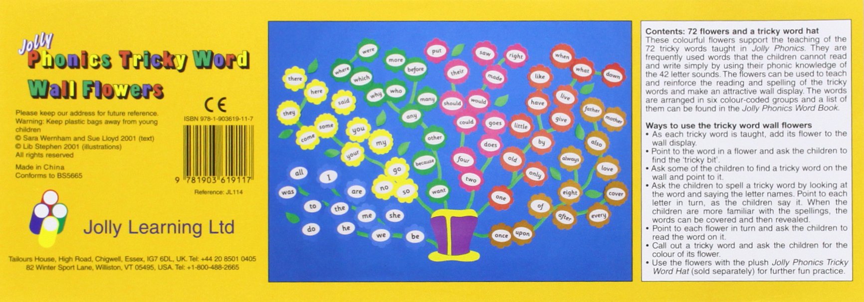 Jolly Phonics Tricky Words Poster